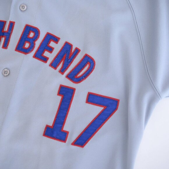 Russell Athletic South Bend Cubs Game Worn Scott Mckeon Gray Baseball Jersey XL - Picture 5 of 10